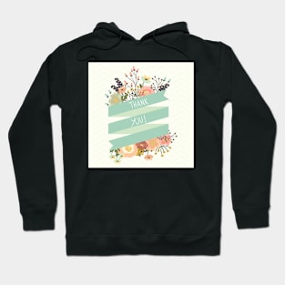 Floral banners for life events Hoodie